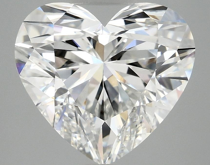 4.07 Carat Heart Shaped Ideal Cut VS2 IGI Certified Lab Grown Diamond