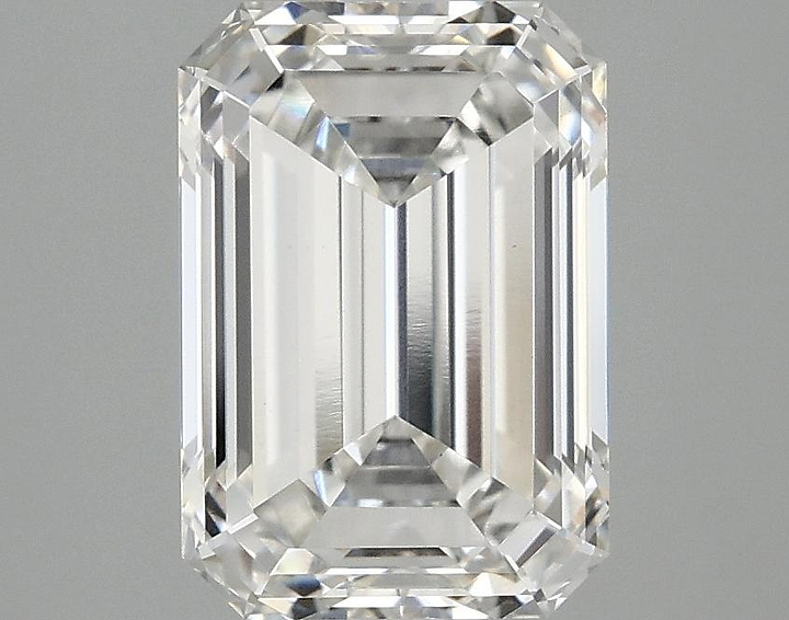 3.01 Carat Emerald Shaped Ideal Cut VVS2 IGI Certified Lab Grown Diamond