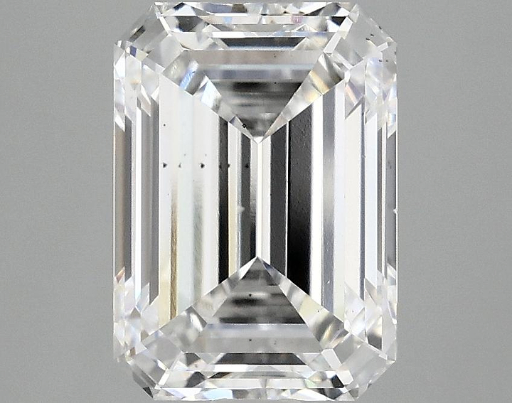 3.06 Carat Emerald Shaped Ideal Cut SI1 IGI Certified Lab Grown Diamond