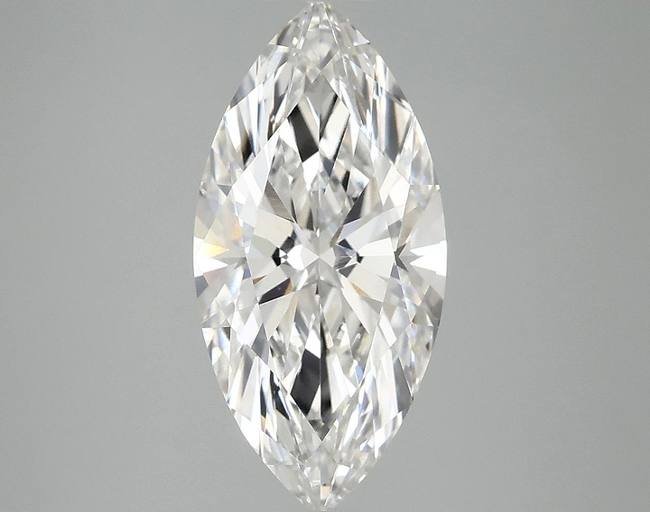 3.07 Carat Marquise Shaped Excellent Cut VVS2 IGI Certified Lab Grown Diamond