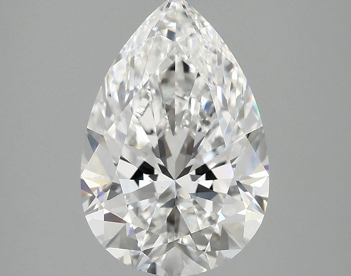 3.05 Carat Pear Shaped Excellent Cut VVS2 IGI Certified Lab Grown Diamond