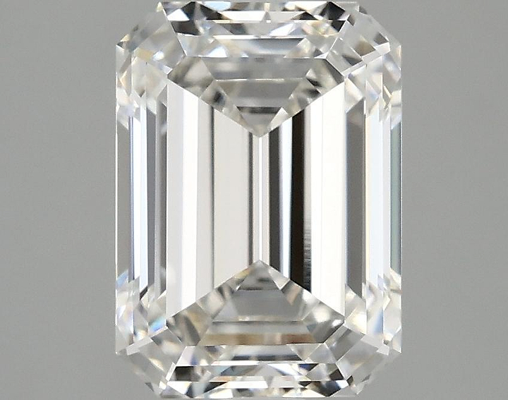 3.01 Carat Emerald Shaped Excellent Cut VVS2 IGI Certified Lab Grown Diamond