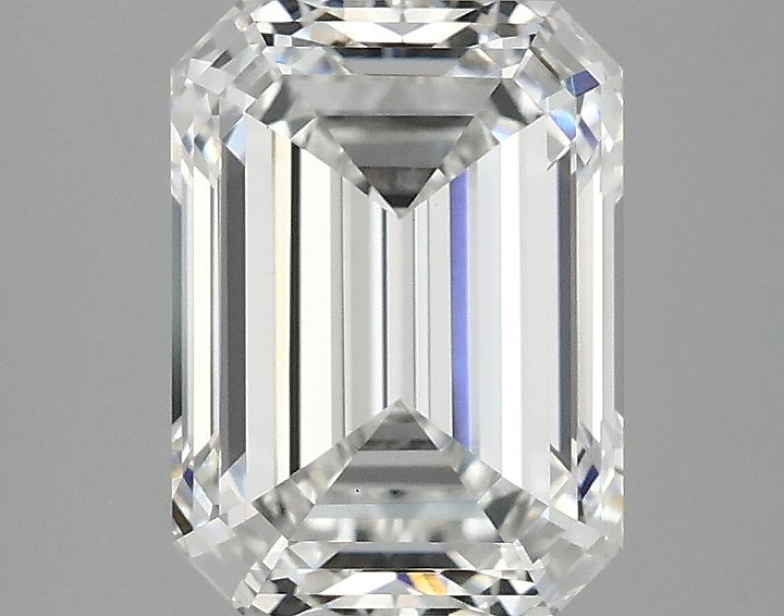 3.01 Carat Emerald Shaped Excellent Cut VVS2 IGI Certified Lab Grown Diamond