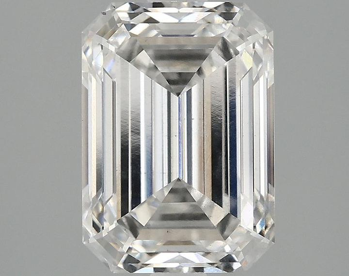 2.51 Carat Emerald Shaped Ideal Cut SI1 IGI Certified Lab Grown Diamond