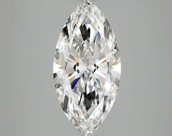 3.02 Carat Marquise Shaped Ideal Cut VVS2 IGI Certified Lab Grown Diamond