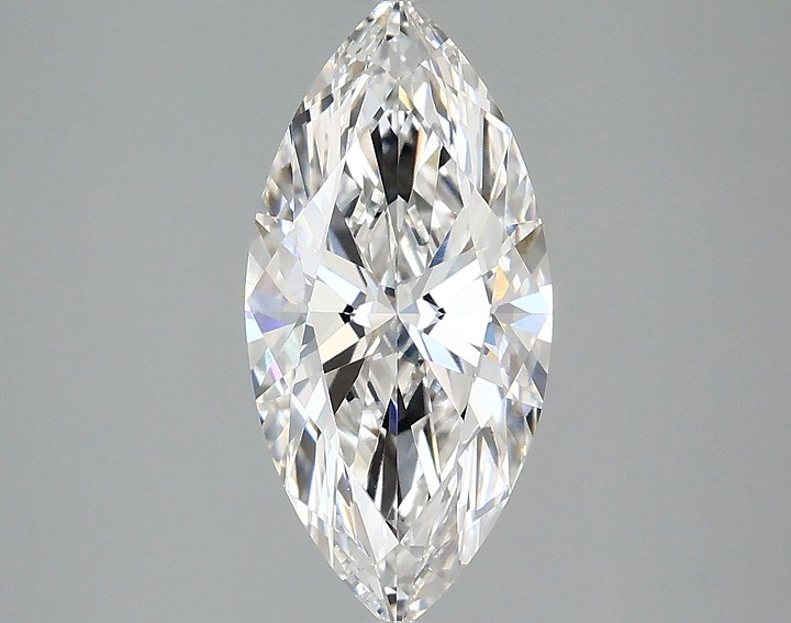 1.85 Carat Marquise Shaped Excellent Cut VVS2 IGI Certified Lab Grown Diamond