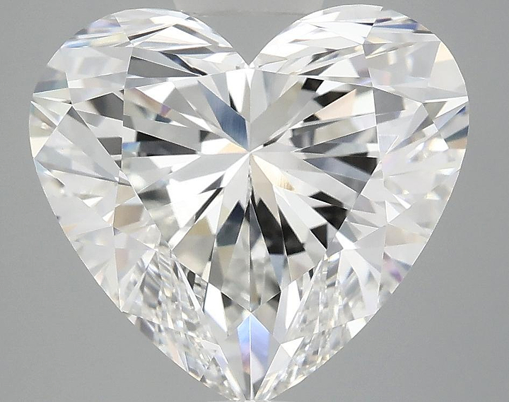 5.1 Carat Heart Shaped Ideal Cut VVS2 IGI Certified Lab Grown Diamond