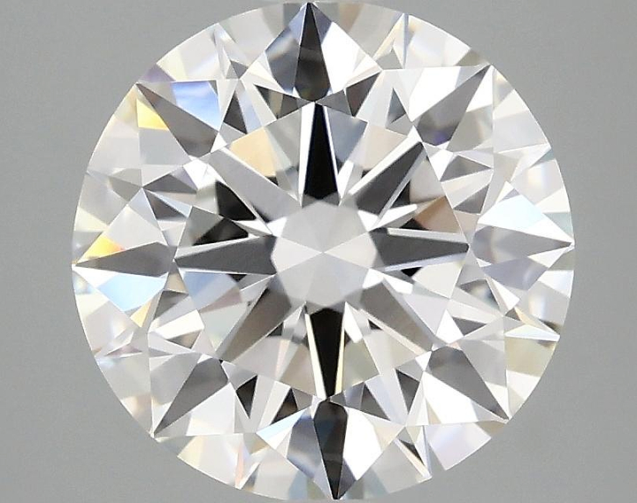 3.08 Carat Round Shaped Ideal Cut VVS2 IGI Certified Lab Grown Diamond