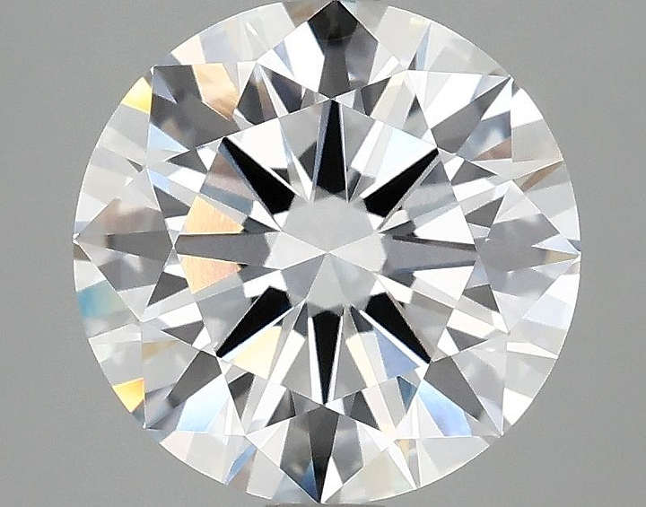 3.08 Carat Round Shaped Ideal Cut VVS2 IGI Certified Lab Grown Diamond