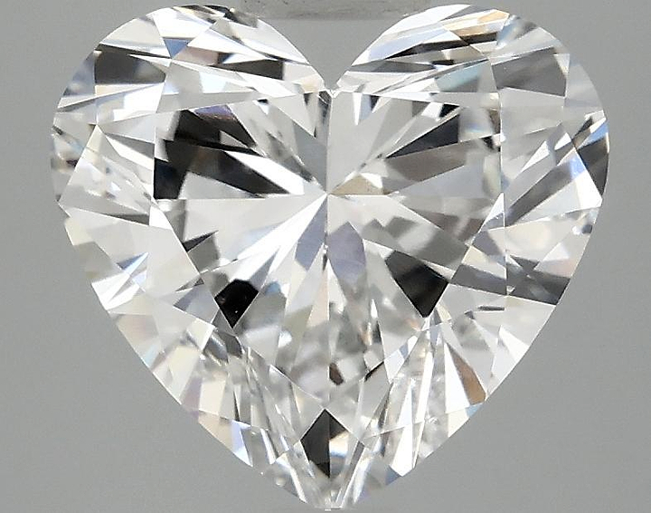 2.98 Carat Heart Shaped Ideal Cut VVS2 IGI Certified Lab Grown Diamond