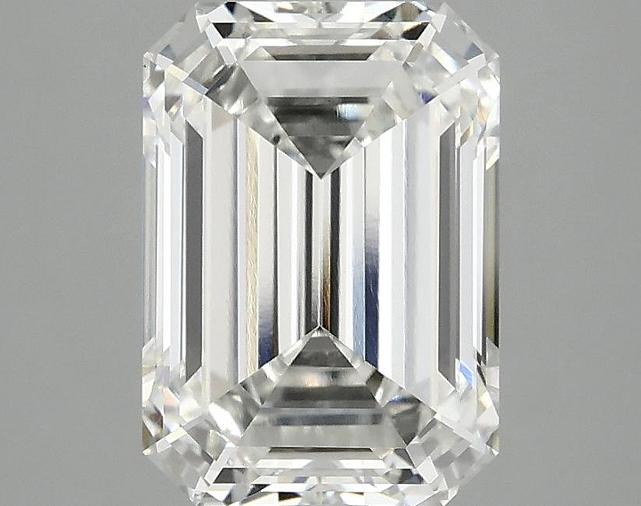 3.03 Carat Emerald Shaped Ideal Cut VVS2 IGI Certified Lab Grown Diamond