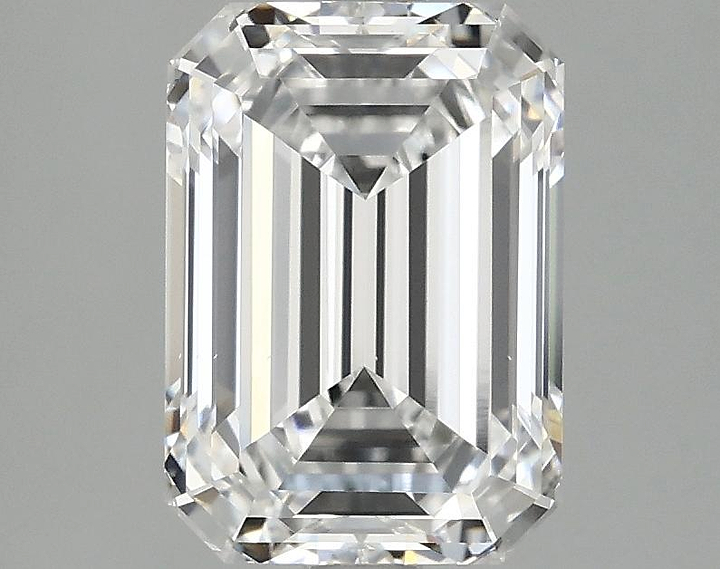 2.59 Carat Emerald Shaped Ideal Cut VS2 IGI Certified Lab Grown Diamond