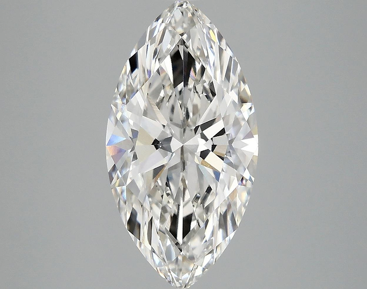 3.03 Carat Marquise Shaped Ideal Cut VVS2 IGI Certified Lab Grown Diamond
