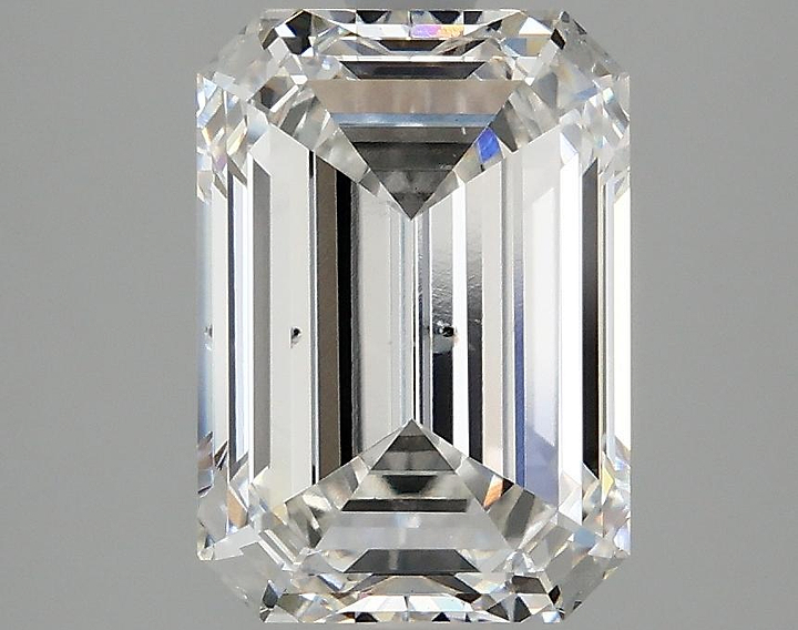 2.98 Carat Emerald Shaped Ideal Cut SI1 IGI Certified Lab Grown Diamond