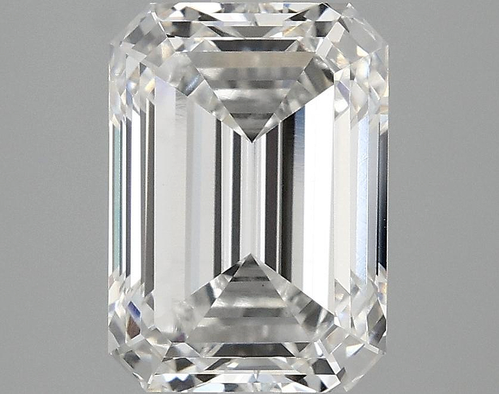 3.07 Carat Emerald Shaped Excellent Cut VVS2 IGI Certified Lab Grown Diamond