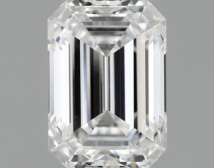 0.98 Carat Emerald Shaped Ideal Cut VVS2 IGI Certified Lab Grown Diamond