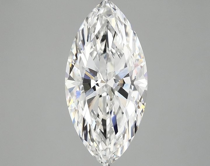 3.04 Carat Marquise Shaped Ideal Cut VVS2 IGI Certified Lab Grown Diamond