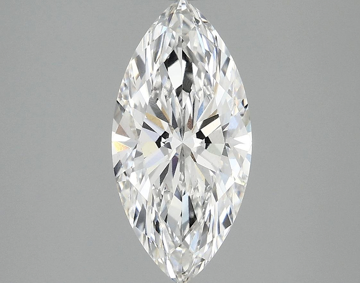 2.05 Carat Marquise Shaped Excellent Cut VVS2 IGI Certified Lab Grown Diamond