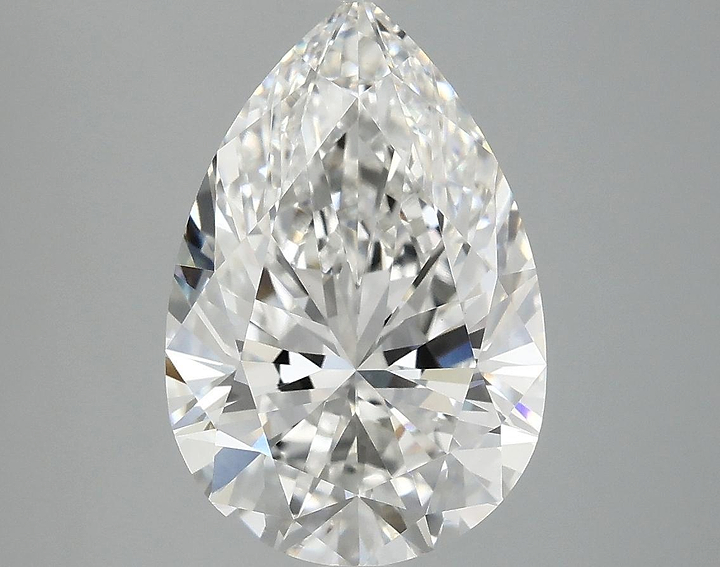 4.05 Carat Pear Shaped Excellent Cut VVS2 IGI Certified Lab Grown Diamond