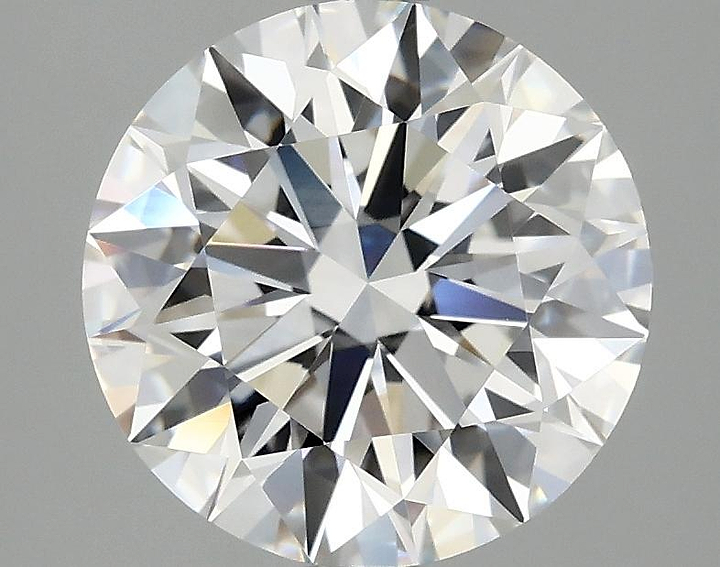 3.08 Carat Round Shaped Ideal Cut VVS2 IGI Certified Lab Grown Diamond