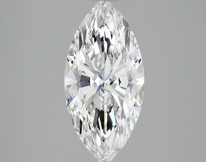 2.08 Carat Marquise Shaped Excellent Cut VVS2 IGI Certified Lab Grown Diamond