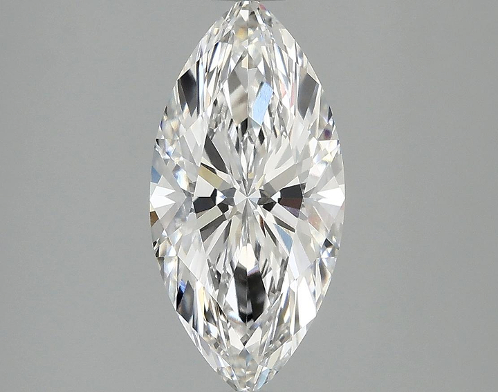 2.07 Carat Marquise Shaped Excellent Cut VVS2 IGI Certified Lab Grown Diamond