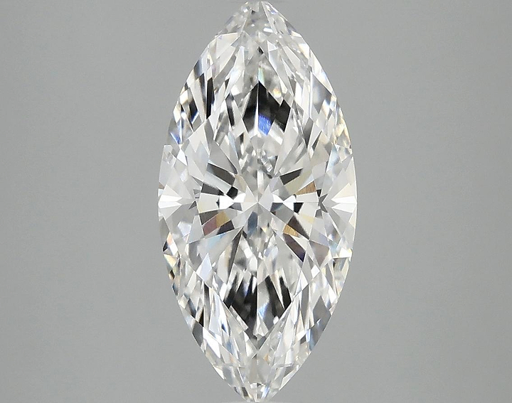 2.1 Carat Marquise Shaped Excellent Cut VVS2 IGI Certified Lab Grown Diamond