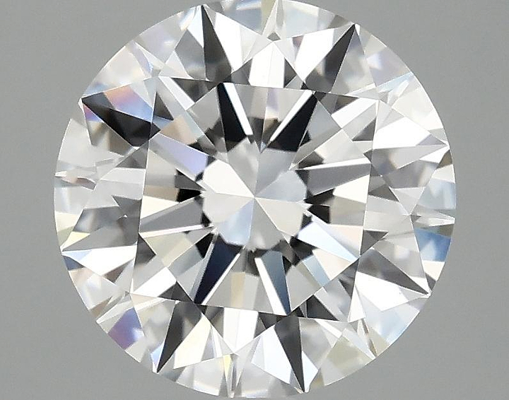 3.09 Carat Round Shaped Ideal Cut VVS2 IGI Certified Lab Grown Diamond