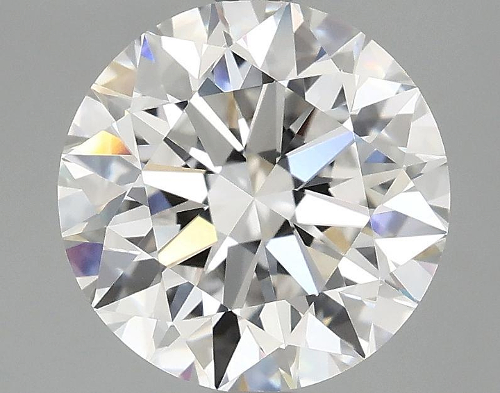 3.08 Carat Round Shaped Excellent Cut VVS2 IGI Certified Lab Grown Diamond