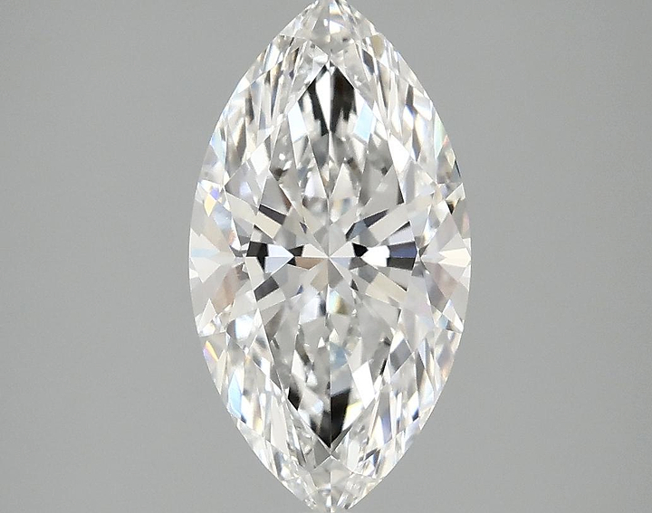 2.08 Carat Marquise Shaped Excellent Cut VVS2 IGI Certified Lab Grown Diamond