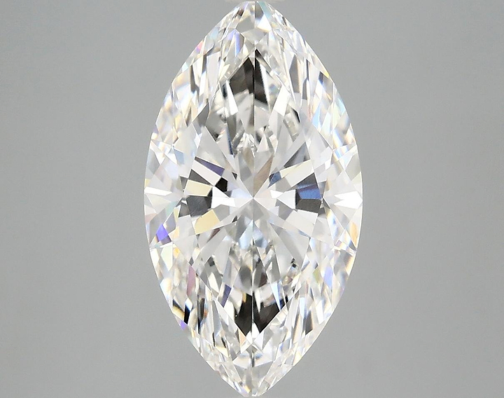 3.06 Carat Marquise Shaped Excellent Cut VVS2 IGI Certified Lab Grown Diamond