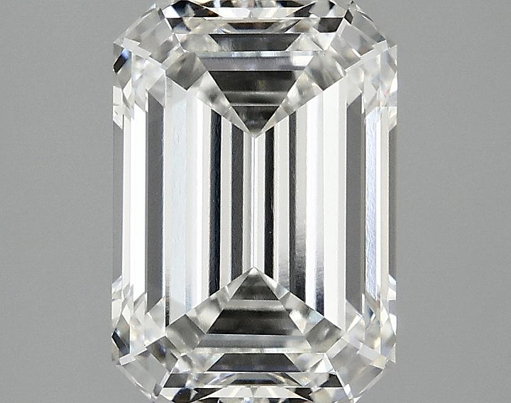 3.09 Carat Emerald Shaped Ideal Cut VVS2 IGI Certified Lab Grown Diamond