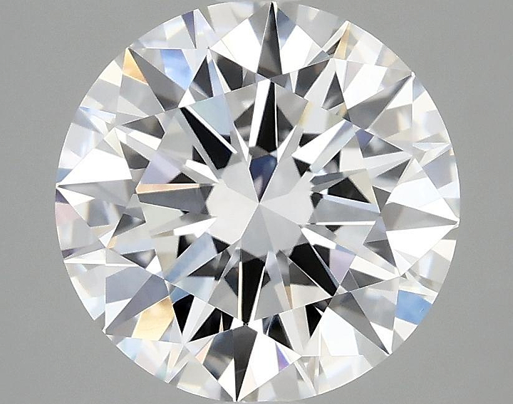 3.08 Carat Round Shaped Excellent Cut VVS2 IGI Certified Lab Grown Diamond