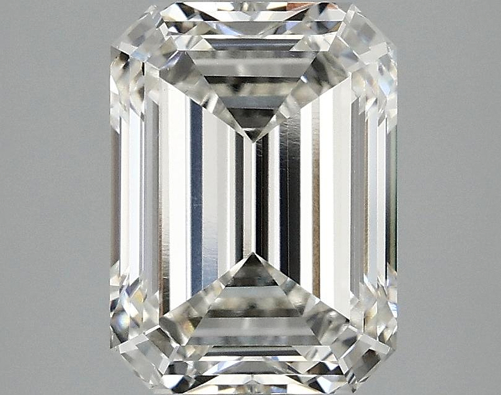 3.02 Carat Emerald Shaped Excellent Cut VVS2 IGI Certified Lab Grown Diamond