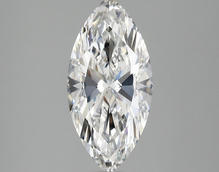 2.02 Carat Marquise Shaped Excellent Cut VVS2 IGI Certified Lab Grown Diamond