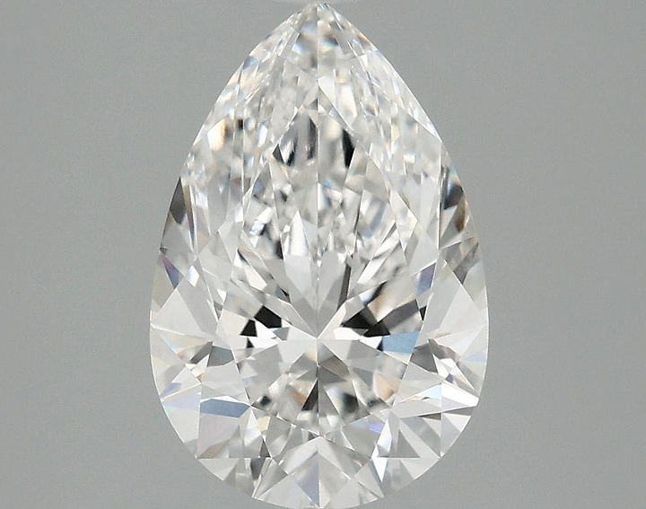 2.52 Carat Pear Shaped Excellent Cut VVS2 IGI Certified Lab Grown Diamond