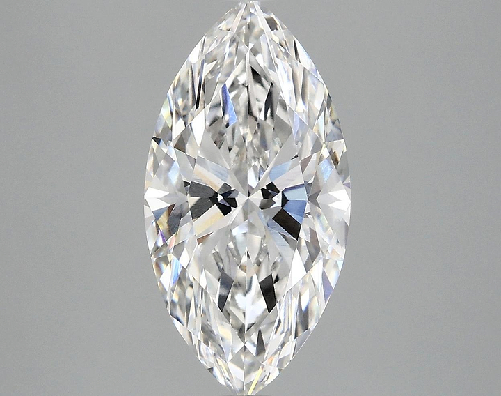 3.08 Carat Marquise Shaped Ideal Cut VVS2 IGI Certified Lab Grown Diamond