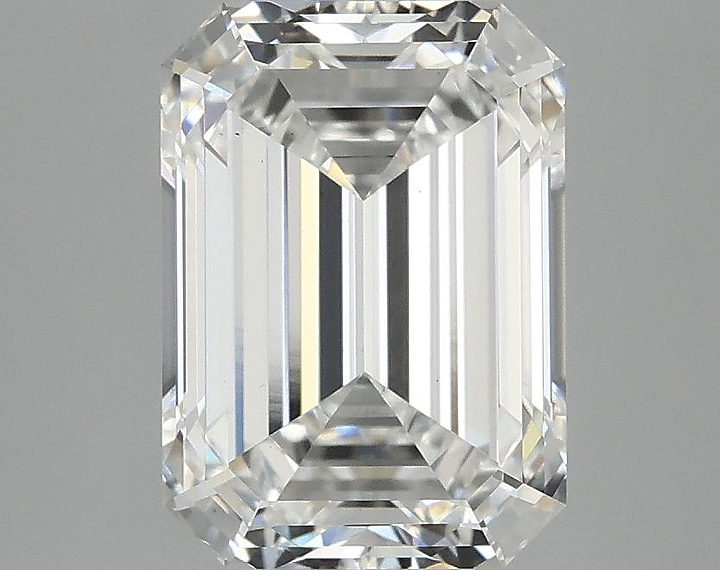 3.08 Carat Emerald Shaped Ideal Cut VS1 IGI Certified Lab Grown Diamond