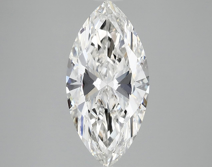 2.97 Carat Marquise Shaped Ideal Cut VVS2 IGI Certified Lab Grown Diamond