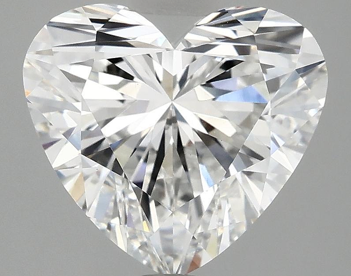 3.09 Carat Heart Shaped Ideal Cut VVS2 IGI Certified Lab Grown Diamond