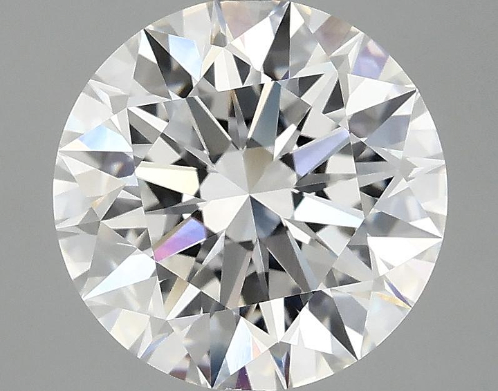 3.09 Carat Round Shaped Ideal Cut VVS2 IGI Certified Lab Grown Diamond