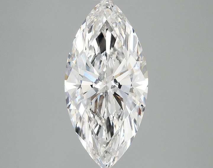2.83 Carat Marquise Shaped Excellent Cut VVS2 IGI Certified Lab Grown Diamond