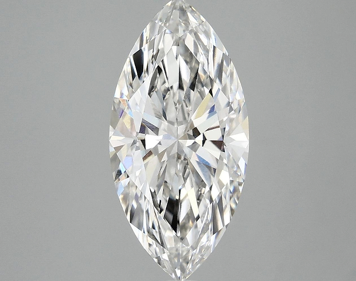 3.08 Carat Marquise Shaped Excellent Cut VVS2 IGI Certified Lab Grown Diamond