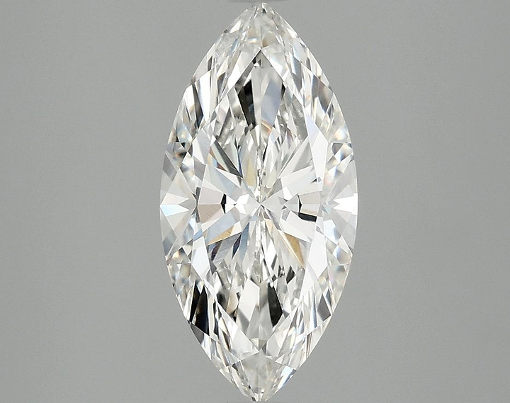 2.0 Carat Marquise Shaped Excellent Cut VVS2 IGI Certified Lab Grown Diamond