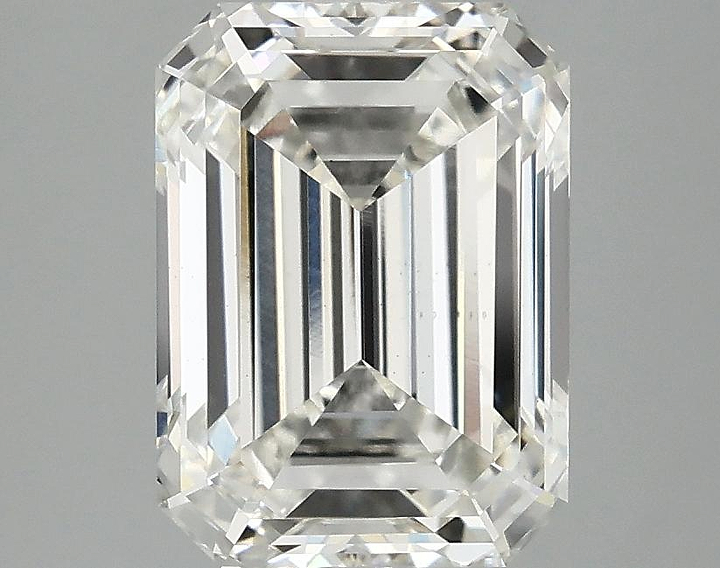 3.09 Carat Emerald Shaped Excellent Cut VS2 IGI Certified Lab Grown Diamond