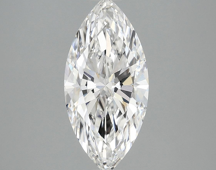 2.06 Carat Marquise Shaped Excellent Cut VVS2 IGI Certified Lab Grown Diamond