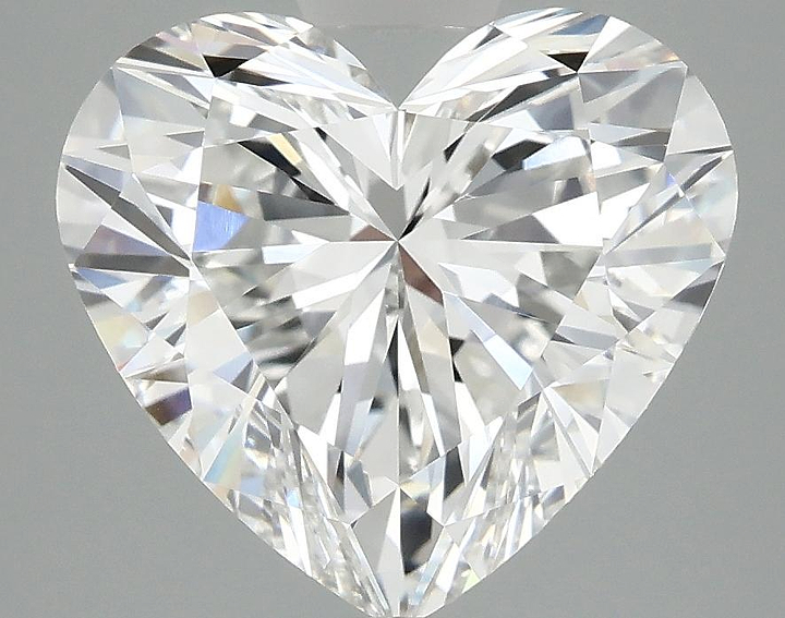 4.02 Carat Heart Shaped Ideal Cut VVS2 IGI Certified Lab Grown Diamond