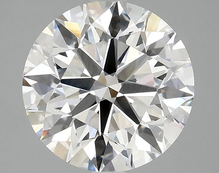 3.08 Carat Round Shaped Excellent Cut VVS2 IGI Certified Lab Grown Diamond