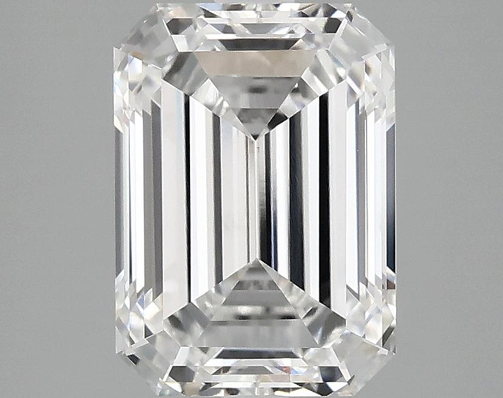 3.09 Carat Emerald Shaped Ideal Cut VVS2 IGI Certified Lab Grown Diamond