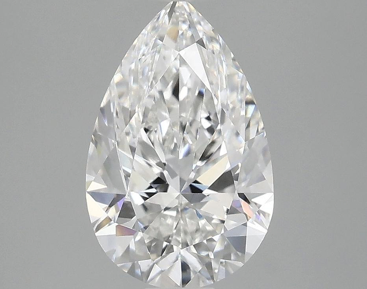 2.05 Carat Pear Shaped Ideal Cut VVS2 IGI Certified Lab Grown Diamond